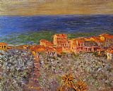 Claude Monet Borgo Marina at Bordighera painting